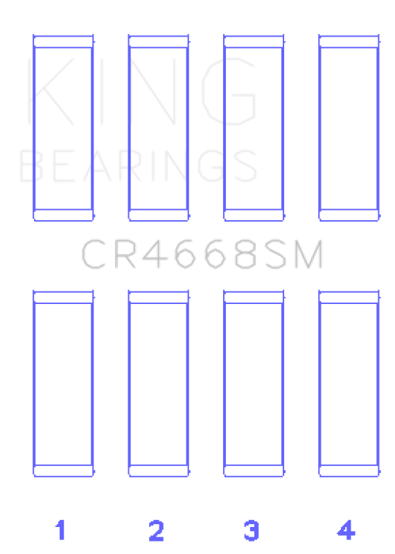 King Engine Bearings Hyundai G4Ke/G4Kc (Size +0.75mm) Connecting Rod Bearing Set-thumbmail-1