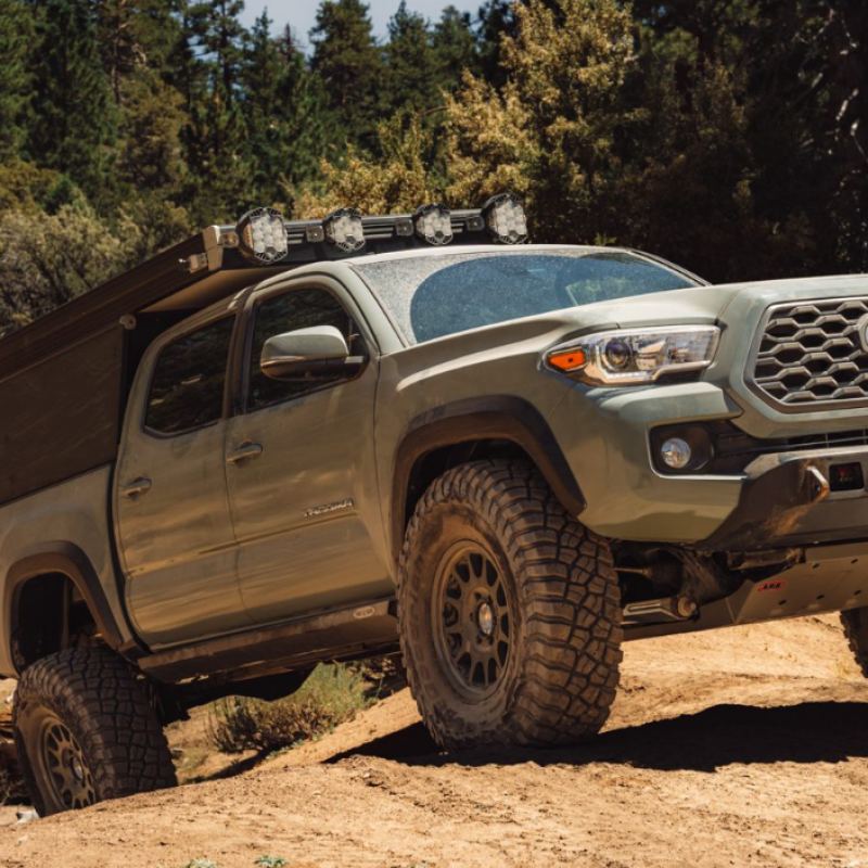 Rock Slide Engineering 05-23 Toyota Tacoma Rock Sliders Passenger Side Black Pwdercoat Steel-thumbmail-1