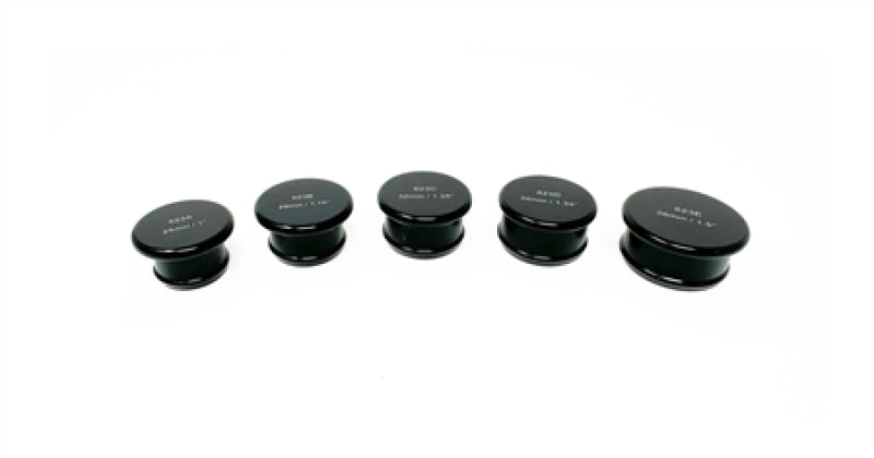 Torque Solution Billet Aluminum Hose Blanking Plug Set (5 Sizes - 25 thru 38mm / 1 thru 1.5in)-thumbmail-1