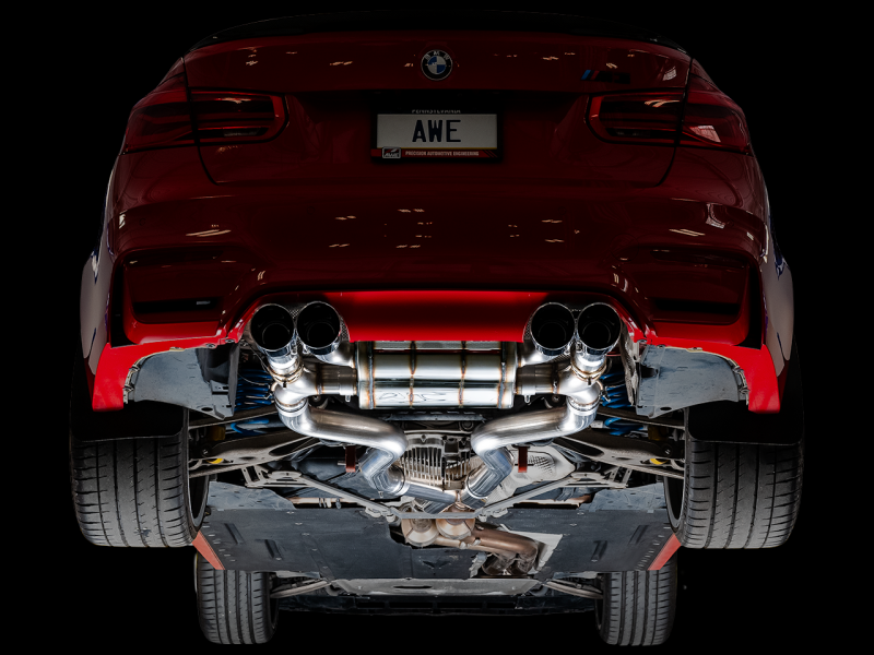 AWE Tuning BMW F8X M3/M4 SwitchPath Catback Exhaust - Chrome Silver Tips-thumbmail-2