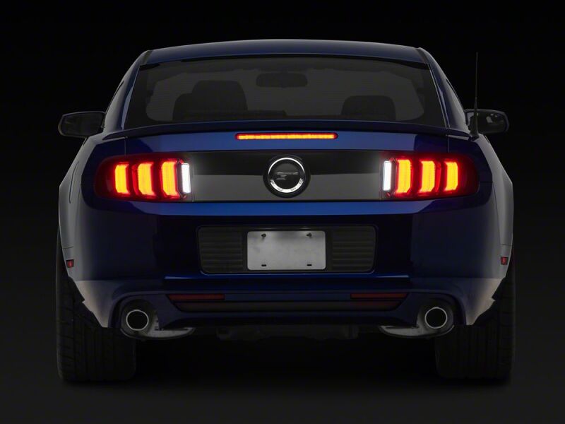 Raxiom 13-14 Ford Mustang CXR Series LED Tail Lights- Black Housing- Smoked Lens-thumbmail-2