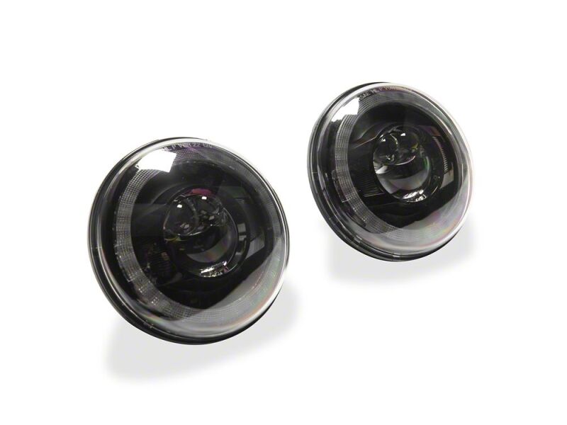 Raxiom 07-18 Jeep Wrangler JK 7-Inch V2 Dragon Eye LED Headlights- Black Housing- Clear Lens-thumbmail-2