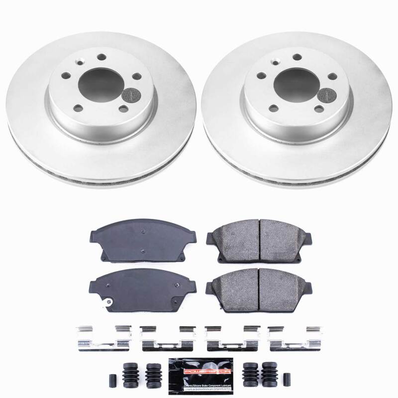 Power Stop 13-18 Cadillac ATS Front Z23 Coated Brake Kit-thumbmail-1