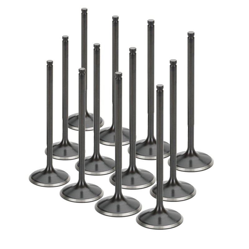 Supertech Honda NSX 36x5.48x112.15mm SS Blk Nitrided Intake Racing Valve - Set of 12-thumbmail-1
