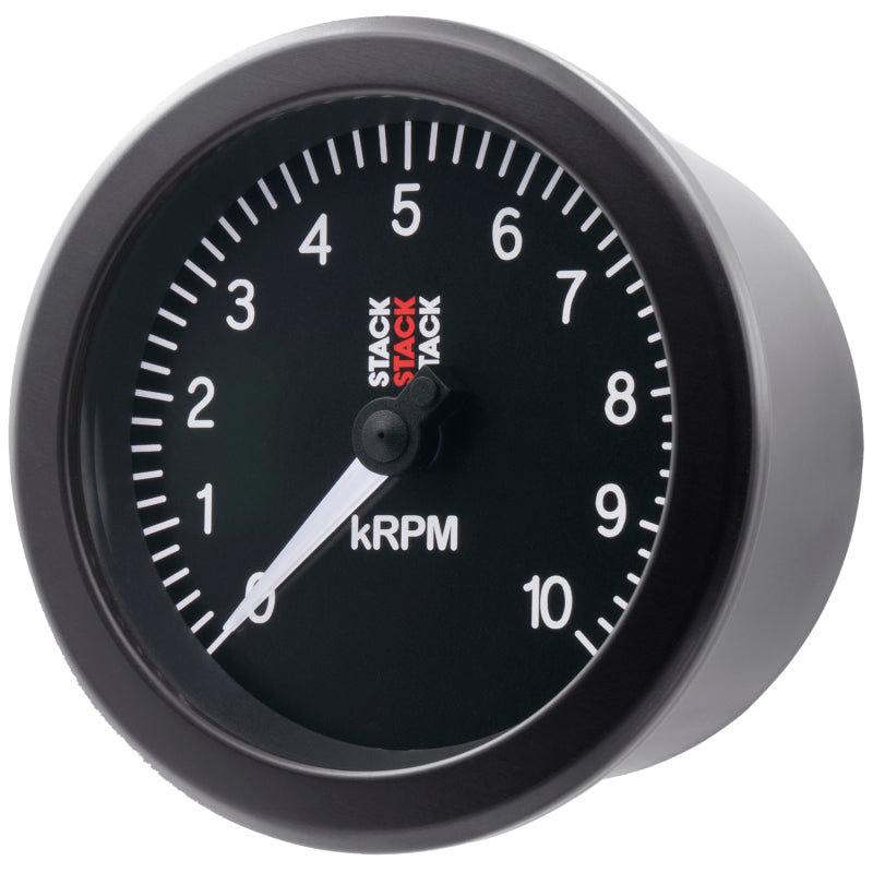 Autometer Stack Sport 88mm 0-10K RPM Tachometer - Black-thumbmail-2