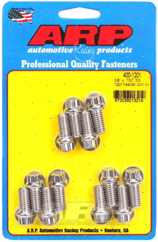 ARP 3/8 x .750 SS 12pt Header Bolt Kit-thumbmail-1