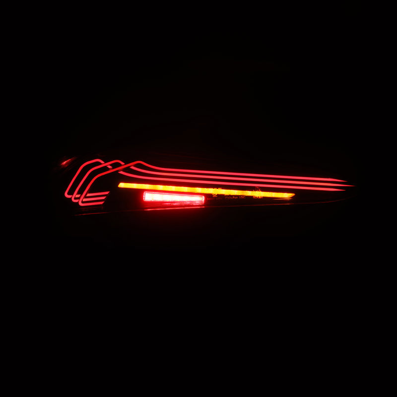 AlphaRex 20-24 Toyota Supra LUXX-Series Laser Style LED Tail Lights Black-thumbmail-2