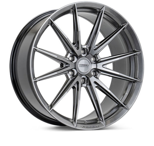 Vossen HFX-2 22x10 / 6x139.7 / ET-18 / Super Deep Face / 106.1 - Hyper Black Wheel