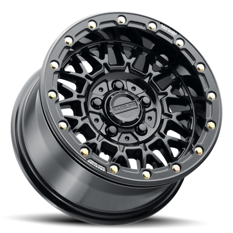 Raceline A15 Omega 15x8in / 5x114.3 BP / 0mm Offset / 68mm Bore - Gloss Black-thumbmail-3