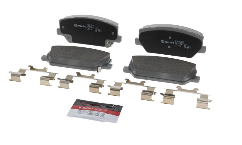 Brembo 19-22 Hyundai Santa Fe/ Hyundai Veloster N Front NAO Brake Pad-thumbmail-3