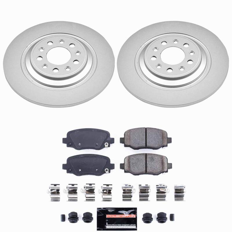 Power Stop 14-23 Jeep Cherokee Rear Z23 Coated Brake Kit-thumbmail-1