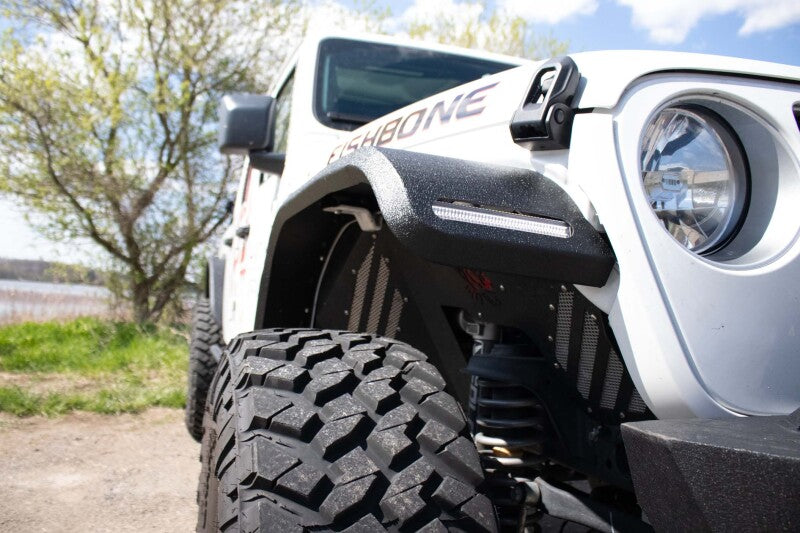 Fishbone Offroad 2018+ Jeep JL & 2020+ JT 7in Turn Signal & Side Marker Lights and Brackets-thumbmail-2