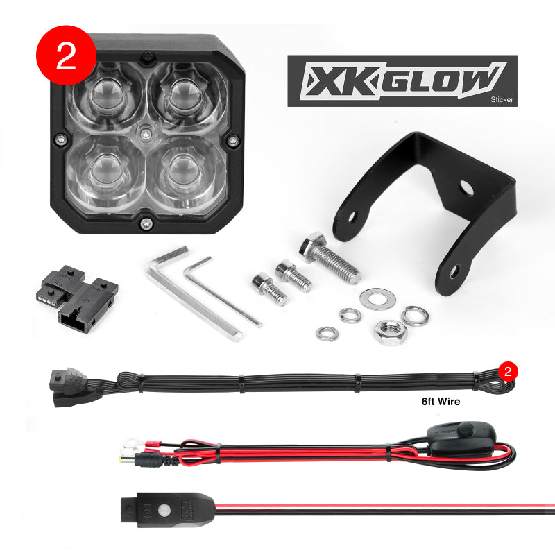 XKGLOW C3 Cube Spot Beam Rgb Kit-thumbmail-1
