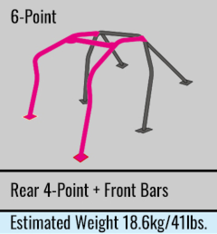 Cusco Chro-moly D1 Roll Cage Around Dash 90-97 Mazda Miata 99-05 Miata MX-5 w/ Hardtop-thumbmail-1
