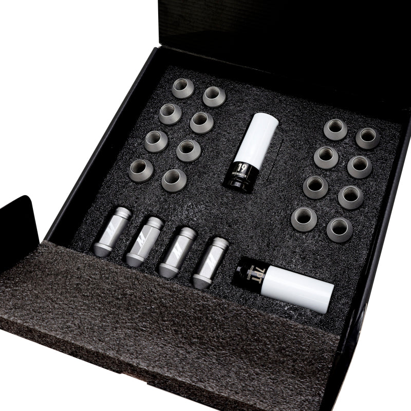 Mishimoto Steel Locking Lug Nuts M14x1.5 20pc Set Black-thumbmail-2