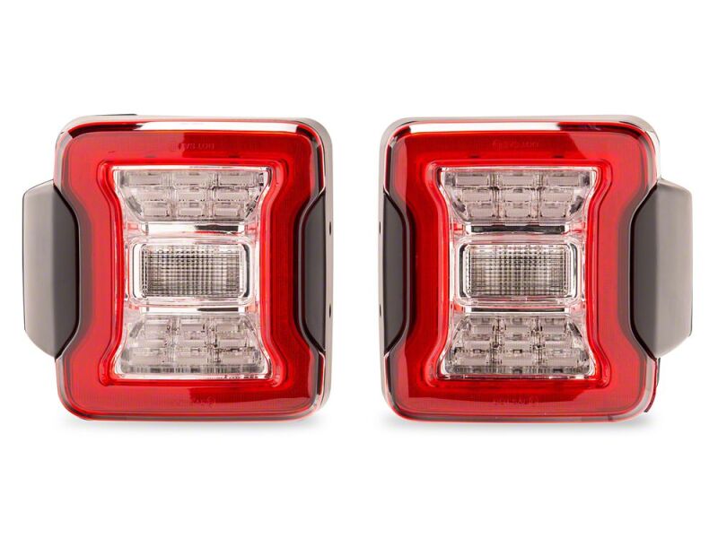 Raxiom 07-18 Jeep Wrangler JK LED Tail Lights- Clear Housing- Clear Lens-thumbmail-4