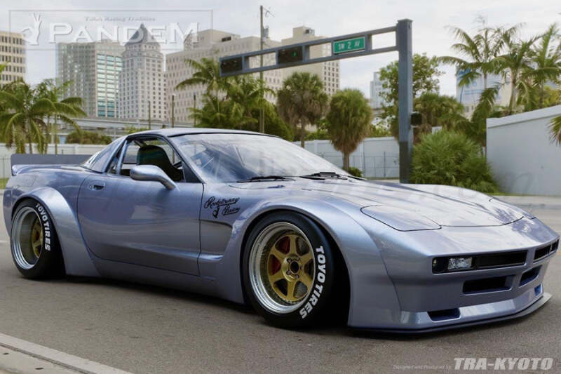 GReddy Pandem 97-04 Chevrolet Corvette C5 Fastback Coupe Rocket Bunny Full Widebody Aero Kit w/ Wing-thumbmail-2