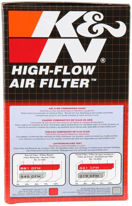 K&N Universal Clamp-On Air Filter - 2 1/4in 10 DEG FLG 3 1/2in OD 6in H-thumbmail-2