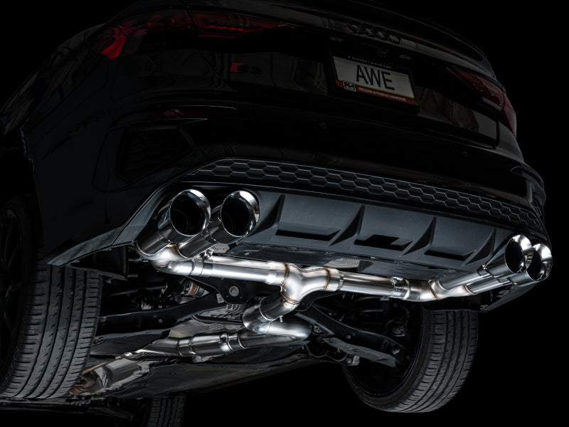 AWE 22-24 Audi 8Y S3 Track Edition Exhaust  - Chrome Silver Tips-thumbmail-2