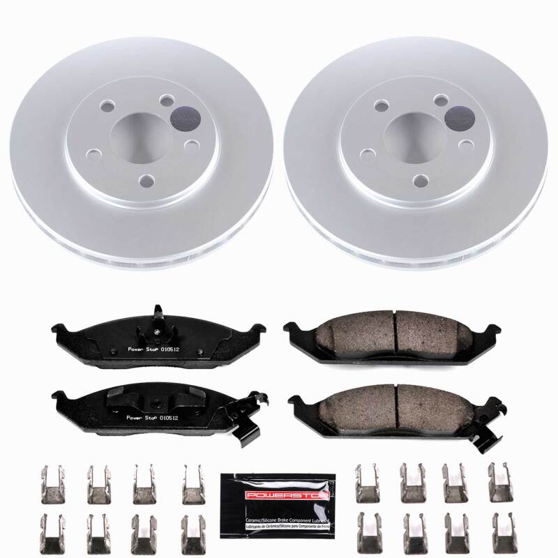 Power Stop 95-00 Chrysler Cirrus Front Z23 Coated Brake Kit-thumbmail-1