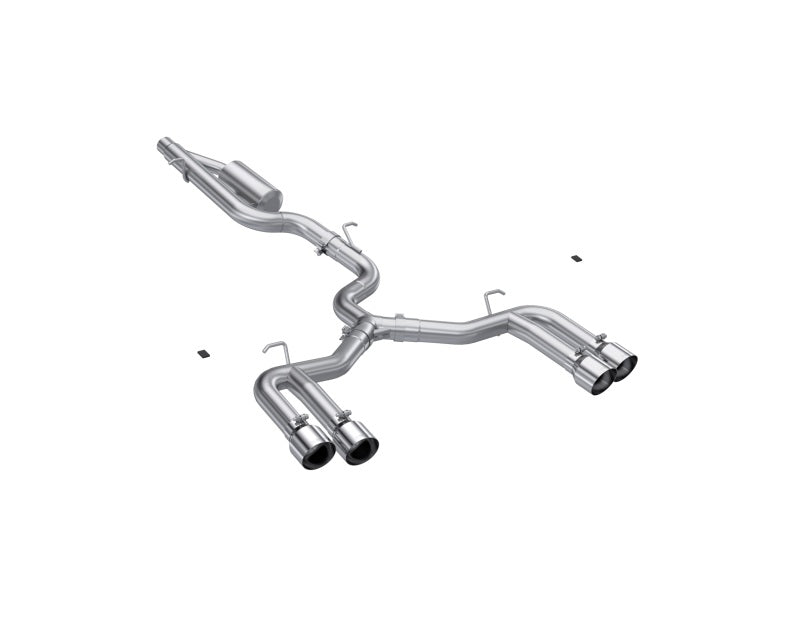 MBRP 22-24 Audi S3 2.0L Armor Pro T304 SS 3in Cat-Back Quad Split Rear Exhaust - Valve Delete-thumbmail-1