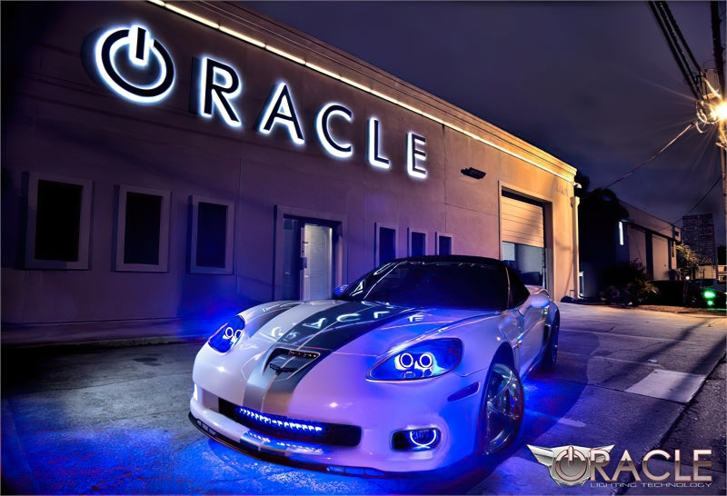 Oracle 05-13 Chevrolet Corvette C6 LED Fog Light Halo Kit - Green-thumbmail-2