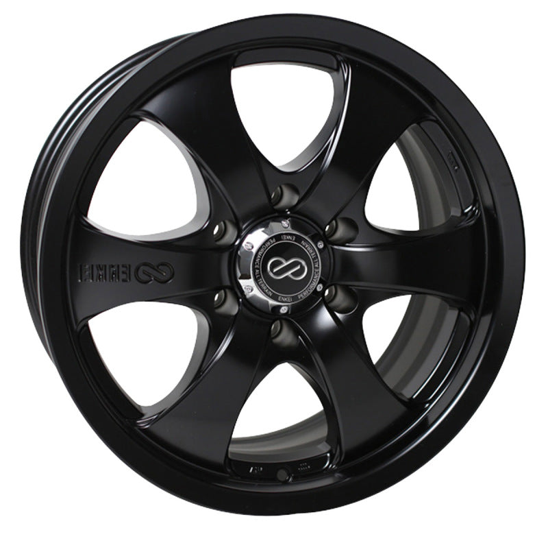 Enkei M6 Universal Truck&SUV 18x8.5 35mm Offset 6x139.7 Bolt Pattern 78mm Bore Black Wheel