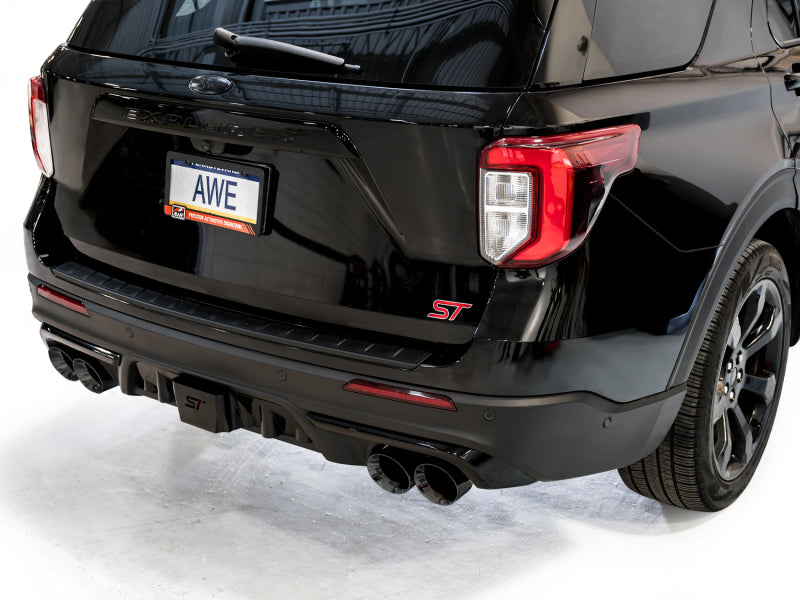 AWE Tuning 2020+ Ford Explorer ST Touring Edition Exhaust w/ Diamond Black Tips-thumbmail-3