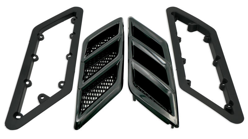 Roush 2015-2023 Roush Mustang Fender Vent Heat Extractors - Gloss Black-thumbmail-3