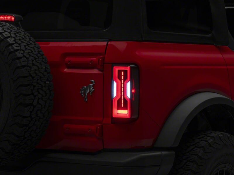 Raxiom 21-26 Ford Bronco Axial Series LED Tail Lights- Black Housing- Smoked Lens-thumbmail-2