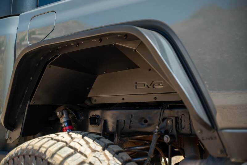 DV8 Offroad 20-24 Jeep Gladiator JT Rear Inner Fender Liners - Satin Black-thumbmail-2