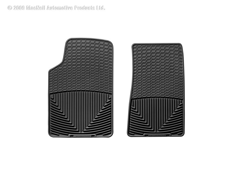 WeatherTech 03-10 Cadillac CTS Front Rubber Mats - Black-thumbmail-1