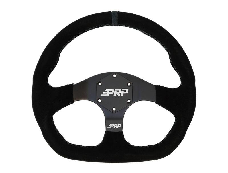 PRP Suede D-Shape Steering Wheel - Blue-thumbmail-1