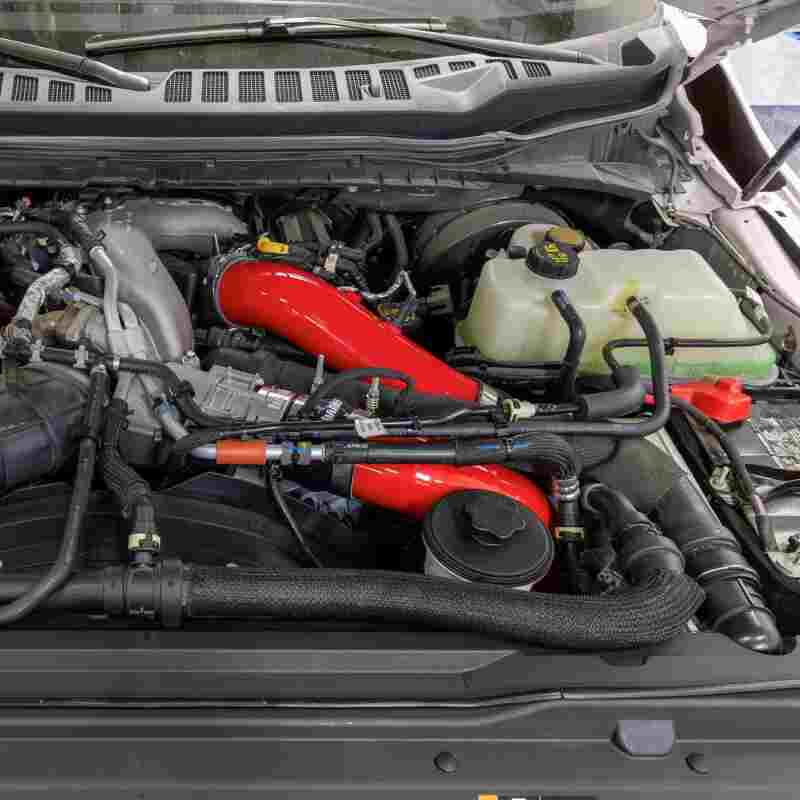 Banks Power 23-24 Ford Super Duty 6.7L High Output Boost Tube Upgrade Kit - Red-thumbmail-2