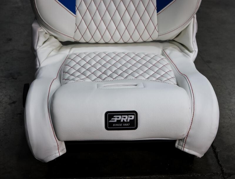 PRP EnduroDaily Reclining Suspension Seat - Black/Green Vinyl - Passenger-thumbmail-2