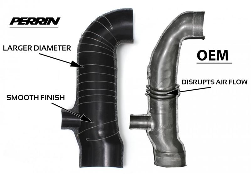 Perrin 02-07 WRX / 04-08+ STi Black 3 inch Inlet Turbo Inlet-thumbmail-1