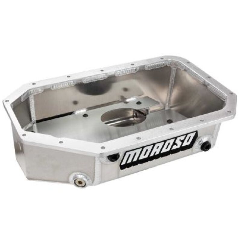 Moroso Honda/Acura K20/K24 Swap Road Race Baffled Wet Sump 6.5 Qt 6.25in Deep Aluminum Oil Pan-thumbmail-1