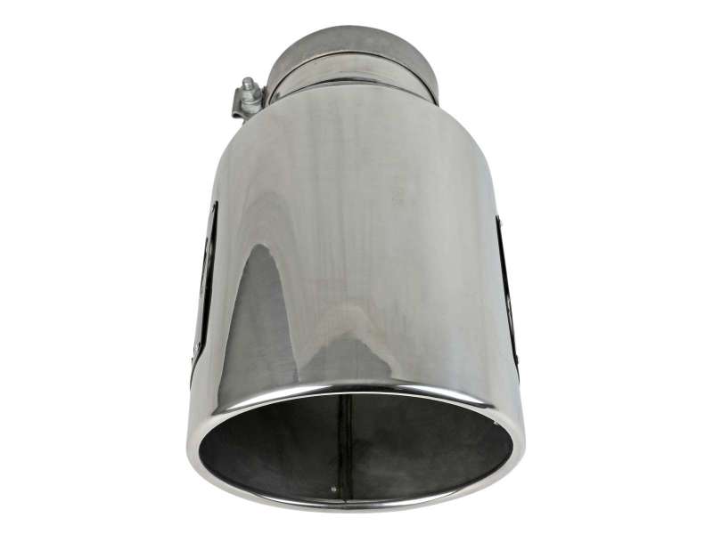 aFe Power Universal 5in Inlet 8in Outet MACH Force-XP Clamp-On Exhaust Tip - Polished-thumbmail-2