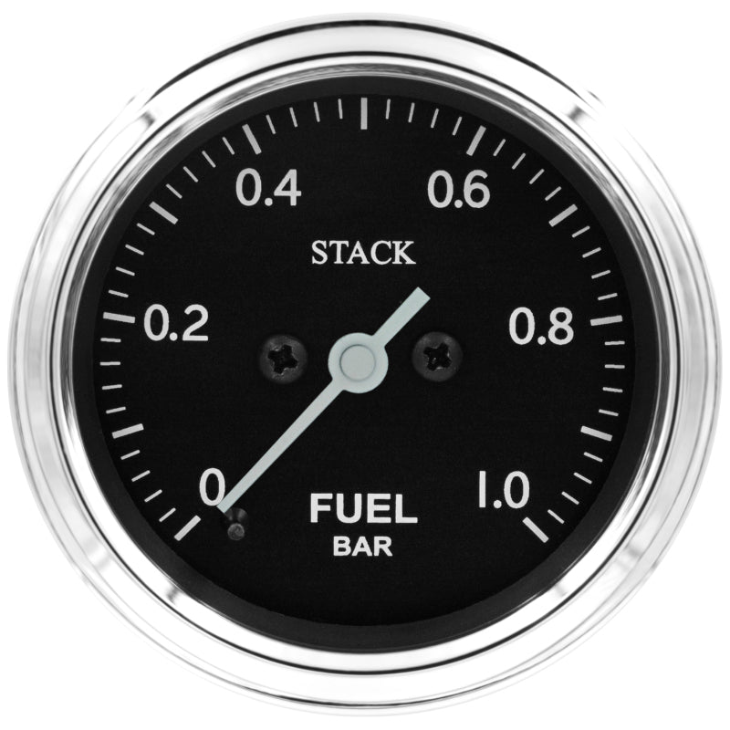Autometer Stack 52mm 0-1 Bar M10 Male Pro Stepper Motor Fuel Pressure Gauge - Classic-thumbmail-1