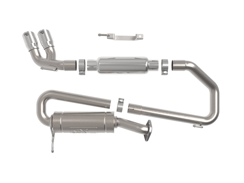 aFe 18-21 Suzuki Jimny Takeda 2-1/4in. 304 SS Cat-Back Exhaust w/ Polished Tip-thumbmail-5