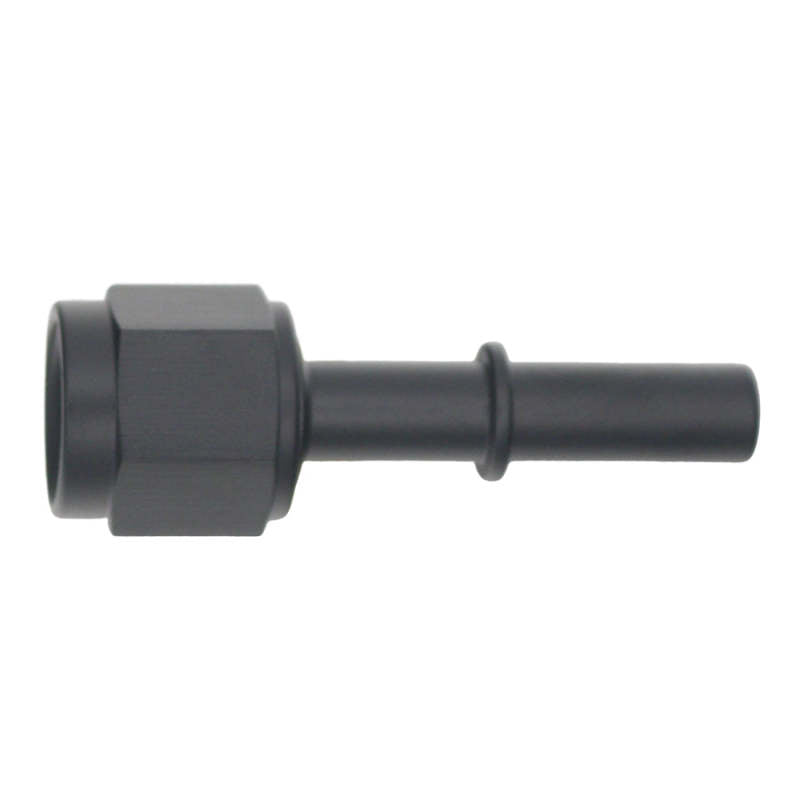 DeatschWerks 6AN Female Flare Swivel to 5/16in Male EFI Quick Disconnect - Anodized Matte Black-thumbmail-1