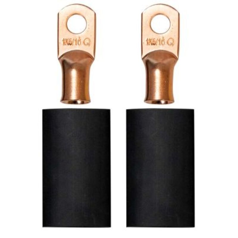 Moroso 5/16in Dia Stud 1 GA Wire Crimp/Solder Battery Cable Terminal Kit (2 Pack)-thumbmail-1