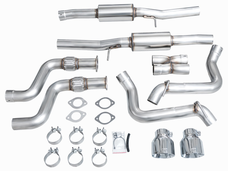 AWE 2023 Nissan Z RZ34 RWD Track Edition Catback Exhaust System w/ Chrome Silver Tips-thumbmail-15