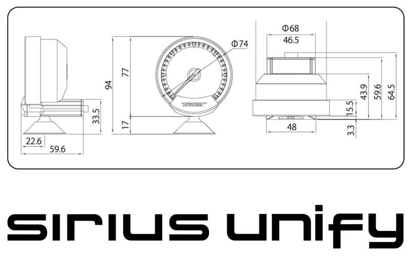 GReddy Sirius Unify Oil Temperature Gauge Set (Sirius Meter w/Oil Temp Sensor Set & Vision Disp)-thumbmail-12