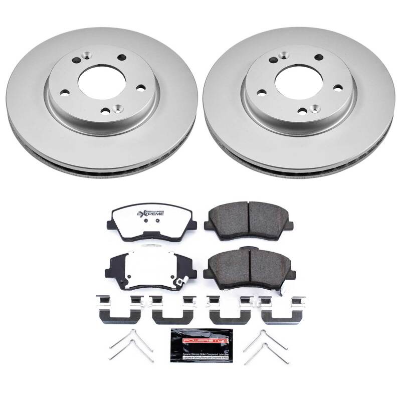 Power Stop 17-20 Hyundai Elantra Front Z36 Coated Truck & Tow Brake Kit-thumbmail-1