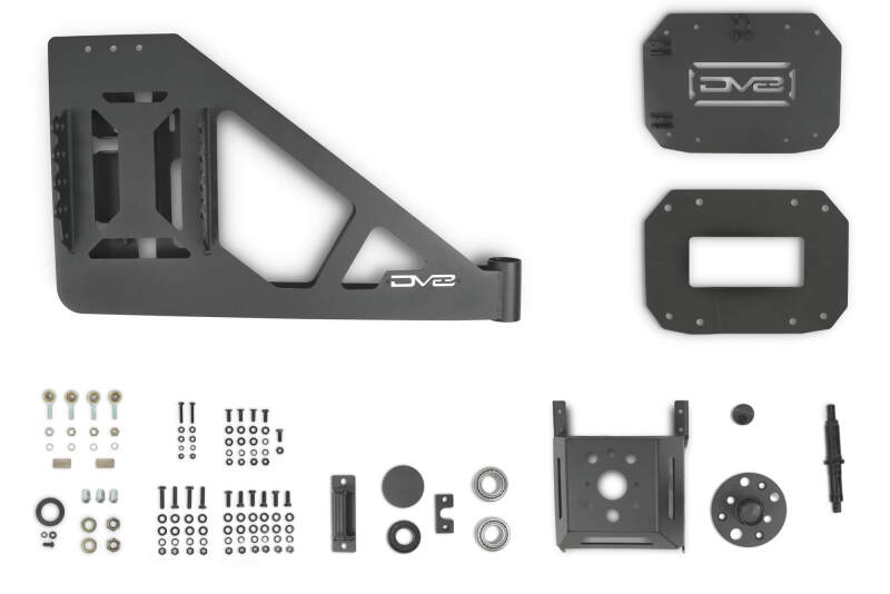 DV8 Offroad 18-23 Jeep Wrangler JL MTO Series Bumper Spare Tire Swing Gate-thumbmail-3