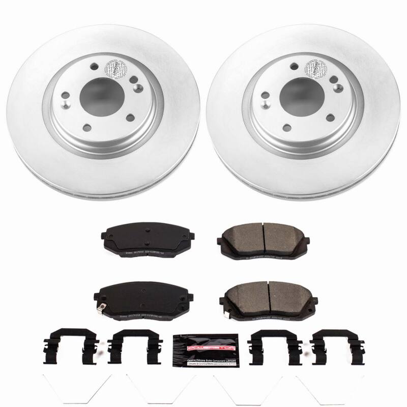 Power Stop 18-20 Hyundai Elantra GT Front Z23 Coated Brake Kit-thumbmail-1
