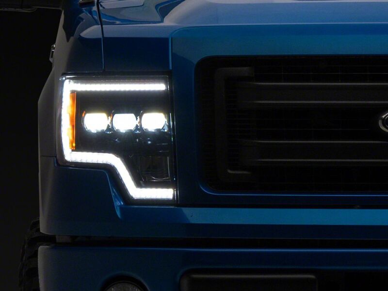 Raxiom 09-14 Ford F-150 CXR Series LED Projector Headlights- Black Housing- Clear Lens-thumbmail-1