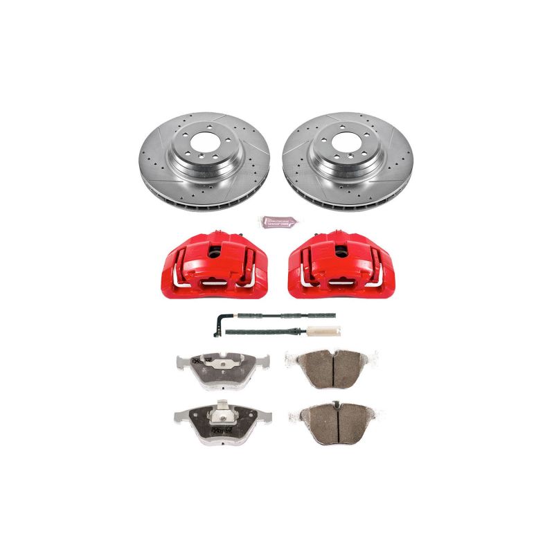 Power Stop 07-08 BMW 335xi Front Z26 Street Kit w/Cals-thumbmail-1