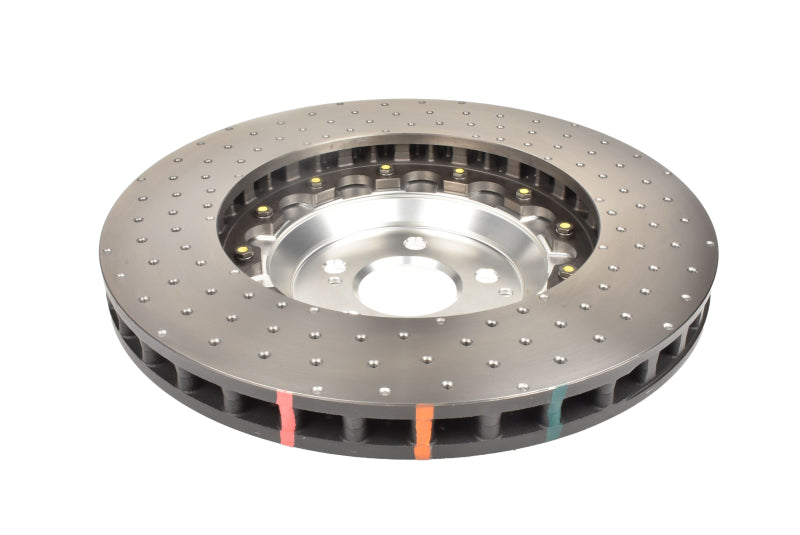 DBA 16-21 Mercedes-Benz C63 S AMG 5000 Series Drilled & Dimpled Front Brake Rotor w/Anodized Hat-thumbmail-2
